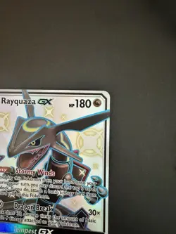 Shiny Rayquaza GX 177a/168 Pokemon TCG Hidden Fates Full Art Holo Foil Card LP - Image 4