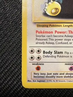 Pokemon TCG Snorlax Base Set 2 30/130 Unlimited Rare Vintage 2000 WOTC Card - Image 5