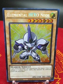 Elemental HERO Neos Chibi BLMM-EN003 Yugioh Battles of Legend Monster Mayhem LP - Image 1