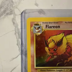 Flareon Jungle Holo Card 3/64 Unlimited Rare NM Pokemon - Image 3