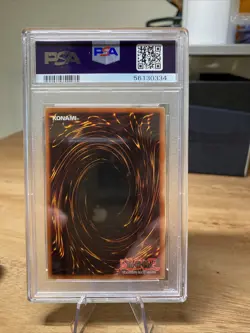 2002 Yugioh PSA 9 Dark Magician BPT-001 Secret Rare Card NEW CERT. Low POP! - Image 2