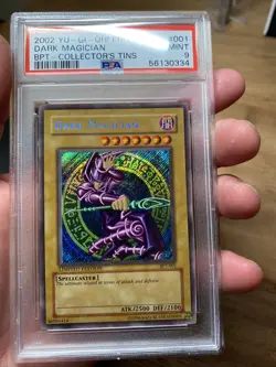 2002 Yugioh PSA 9 Dark Magician BPT-001 Secret Rare Card NEW CERT. Low POP! - Image 3