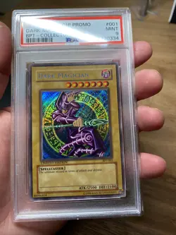 2002 Yugioh PSA 9 Dark Magician BPT-001 Secret Rare Card NEW CERT. Low POP! - Image 4