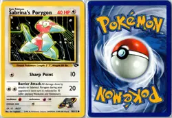 Pokemon Card - Sabrina's Porygon 98/132 Gym Challenge Common Unlimited MP - Image 3