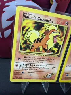 Blaine’s Growlithe & Growlithe Pokemon Card Lot MP Ships Fast! - Image 3