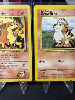Blaine’s Growlithe & Growlithe Pokemon Card Lot MP Ships Fast! - Image 5
