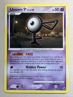 Pokemon Card - Unown [F] - Uncommon (56/106) DP Great Encounters NM - Image 1