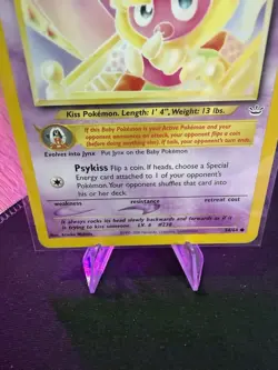 Smoochum 54/64 Neo Genesis Baby Pokemon Vintage WOTC LP Pokemon Card - Image 4