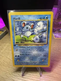 Marill 66/111 1st Edition Neo Genesis Vintage Pokemon Card LP WOTC - Image 1