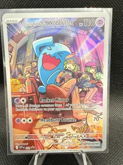 Team Rocket's Wobbuffet 203 Sv: Scarlet & Violet Promo Cards Holo NM - Image 1