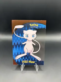 2000 TOPPS POKEMON TV ANIMATION CLEAR CARDS MEW #PC 7 EX/NM - Image 1