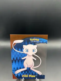 2000 TOPPS POKEMON TV ANIMATION CLEAR CARDS MEW #PC 7 EX/NM - Image 2