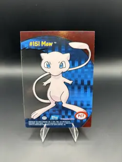 2000 TOPPS POKEMON TV ANIMATION CLEAR CARDS MEW #PC 7 EX/NM - Image 4