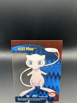 2000 TOPPS POKEMON TV ANIMATION CLEAR CARDS MEW #PC 7 EX/NM - Image 5