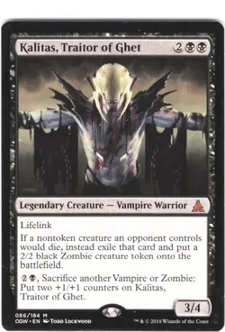 Kalitas, Trator of Ghet #86 Oath of the Gatewatch Regular Mythic - Image 1