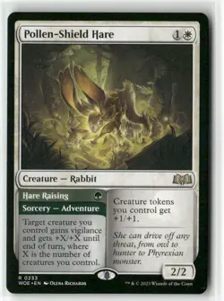 Pollen-Shield Hare 233 Near Mint MTG Wilds of Eldraine Magic - Image 1
