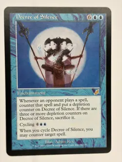Magic the Gathering - Scourge - Decree of Silence 32/143 - Commander - Image 1