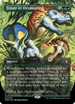 [1x] Finale of Devastation - Borderless Near Mint, English Commander Masters Ext - Image 1