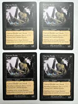 MTG Carrion Feeder LP Light Play Scourge - Playset, x4 - Image 1