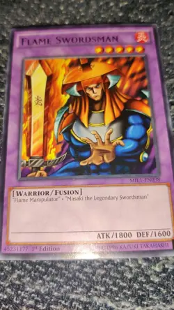 Yu-Gi-Oh! TCG Flame Swordsman Millennium Pack 1st Edition Rare Card MIL1-EN038 - Image 2