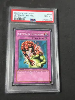Yugioh PSA 10 Ultimate Offering SDK-050 1st Edition Kaiba Common POP 11 - Image 1