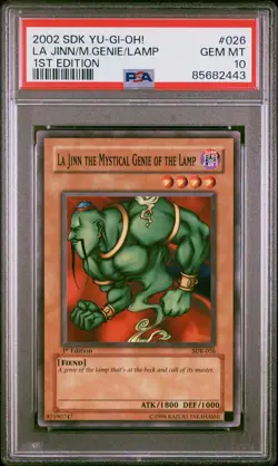 2002 YU-GI-OH! STARTER DECK: KAIBA LA JINN THE MYSTICAL GENIE OF THE LAMP PSA 10 - Image 1