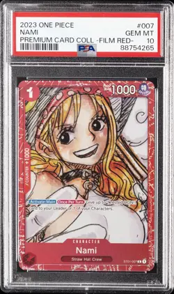 2023 ONE PIECE PREM CARD COLL -ONE PIECE FILM RED- #007 NAMI PSA 10 - Image 1