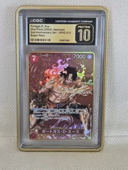 Portgas.D.Ace (One Piece Japanese Version 2nd Anniversary Set) OP02-013 w/ guard - Image 1