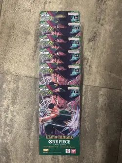 Sleeved Booster Pack - One Piece TCG OP12 Legacy Of The Master Sealed- Lot Of 6 - Image 1