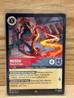 Mushu: Majestic Dragon Disney Lorcana EN7 Archazia's Island Rare - Image 1