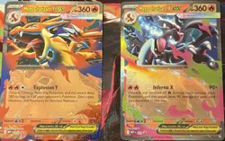 Mega Charizard X EX 029 & Mega Charizard Y EX 030 Holo Promo Cards. NM Pokemon - Image 1