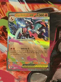 Mega Charizard X EX 029 & Mega Charizard Y EX 030 Holo Promo Cards. NM Pokemon - Image 3