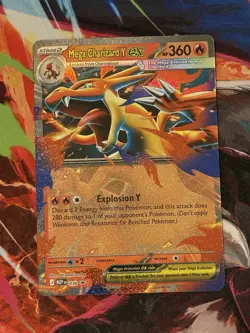 Mega Charizard X EX 029 & Mega Charizard Y EX 030 Holo Promo Cards. NM Pokemon - Image 5