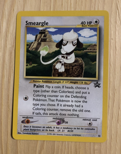 SMEARGLE 2001 POKEMON BLACK STAR PROMO CARD #32 NM - Image 1
