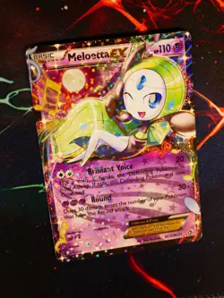 LP Pokemon MELOETTA EX Card LEGENDARY TREASURES Set RC11/RC25 Radiant Collection - Image 1