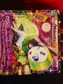 LP Pokemon MELOETTA EX Card LEGENDARY TREASURES Set RC11/RC25 Radiant Collection - Image 2