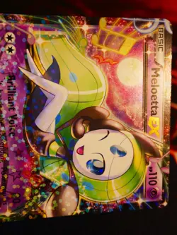 LP Pokemon MELOETTA EX Card LEGENDARY TREASURES Set RC11/RC25 Radiant Collection - Image 3