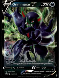 Grimmsnarl V Promo SWSH: Sword & Shield Promo Cards SWSH057 Darkness Holofoil Po - Image 1