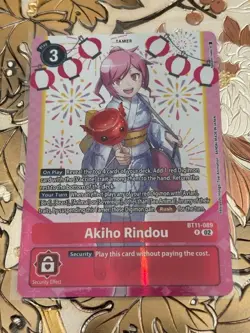 Digimon Card Game Akiho Rindou Premium Heroines 2 Dimensional Phase BT11-089 - Image 1