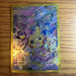 Pikachu FAN ART Custom Holo Full Art Pokemon Card - Image 1