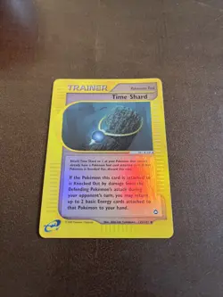 (Reverse Holo) Pokemon TIME SHARD Card AQUAPOLIS Set 135/147 Trainer Foil - Image 1