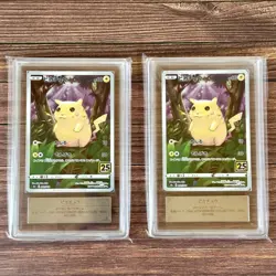 Pokemon PIKACHU Card 25th Anniversary ARS9 Promo PSA10 001/028 2 Sets - Image 1