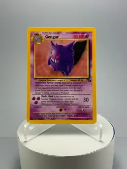 Gengar 20/62 Fossil Non-Holo Rare LP Pokemon Card WOTC Vintage - Image 1