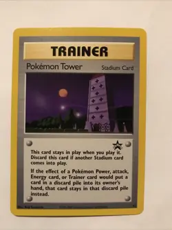 Pokemon Tower #42 Black Star Promo Trainer WOTC Pokemon Card NM - Image 1