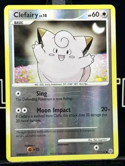 Clefairy 77/130 Reverse Holo Diamond & Pearl 2007 Pokemon Card - Image 3