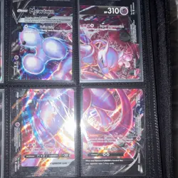 Pokemon TCG Mewtwo V-UNION Holo Card Lot Set of 4 English Cards - Image 1