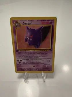 Pokemon Gengar 1st Edition Fossil Set Card 20/62 1999 English Non Holo MP Wotc - Image 2