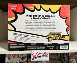 Pokemon TCG: Mega Evolution Ascended Heroes Emboar Factory Sealed EX Card Box - Image 2
