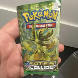 Pokemon TCG Fates Collide Mega Lucario Booster Pack 10 Cards Eng w/ display - Image 3