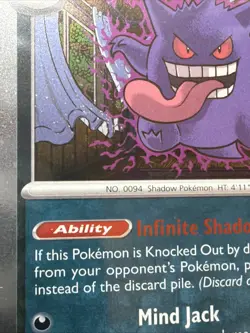 Pokemon TCG Gengar 050/088 Promo Sealed Stamped Gamestop Promo Card Double Swirl - Image 2